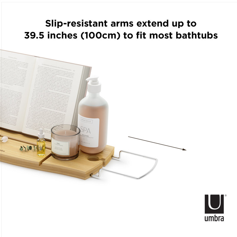 Umbra Aquala Free-standing Bamboo Bath Caddy & Reviews | Wayfair